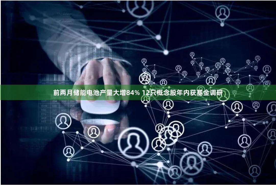 前两月储能电池产量大增84% 12只概念股年内获基金调研