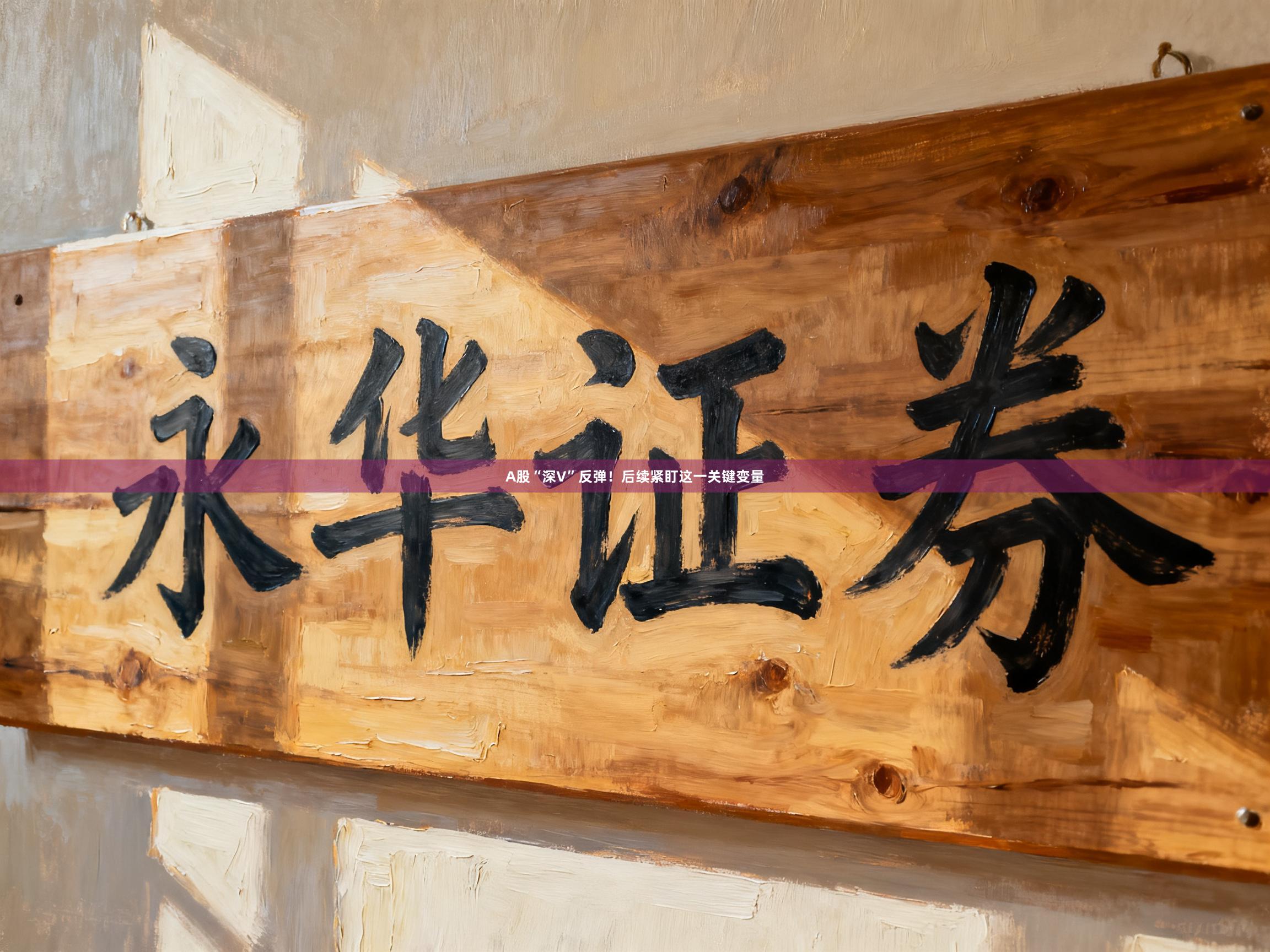 A股“深V”反弹！后续紧盯这一关键变量