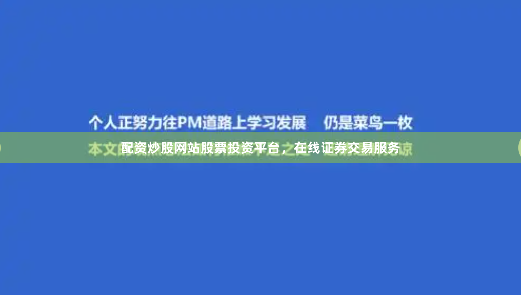 配资炒股网站股票投资平台，在线证券交易服务